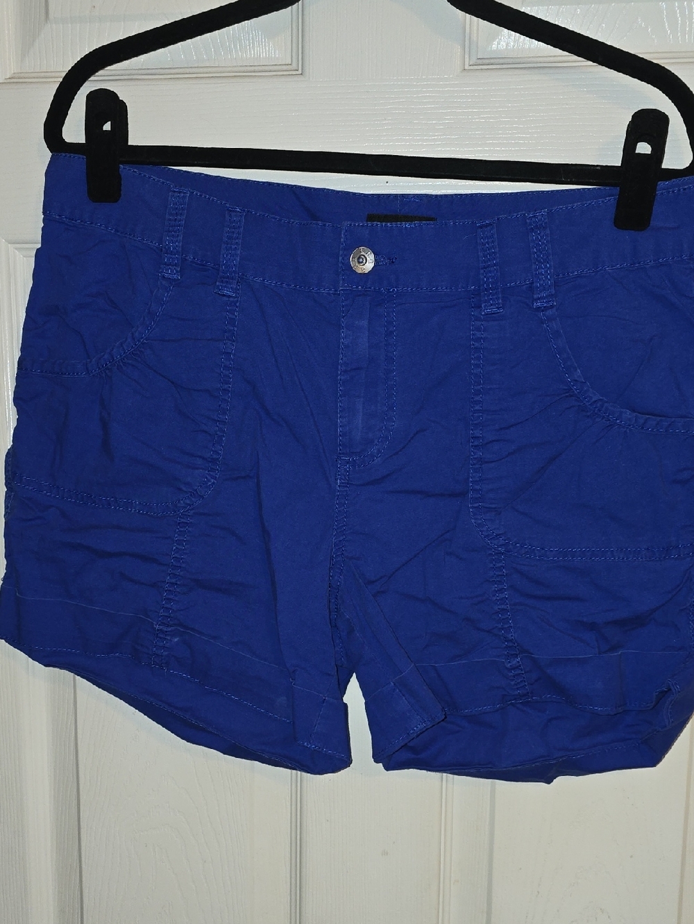 a.n.a Royal Blue Cargo Shorts for Women‎